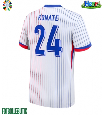 Frankrike Ibrahima Konate #24 Bortatröja EM 2024 Kortärmad